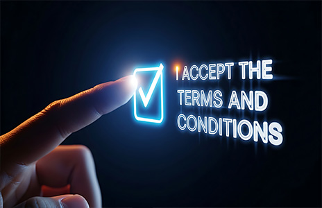 Website Use & Disclaimers Illustration